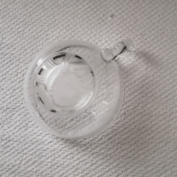 Vintage Jeannette Glass 8 1/2 inch Sandwich Plate with Cup and Saucer - Picture 8 of 8